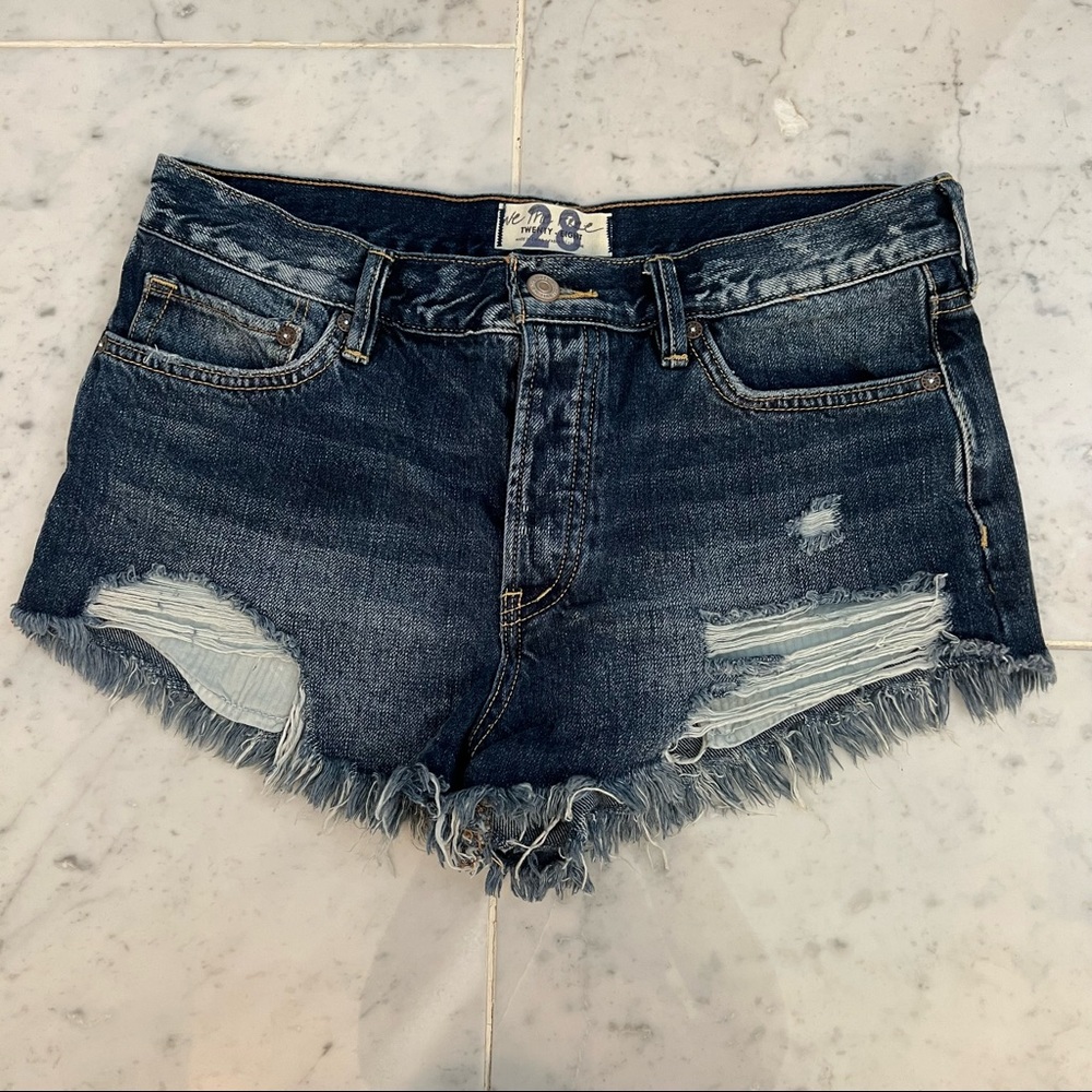 Free People Jean Shorts